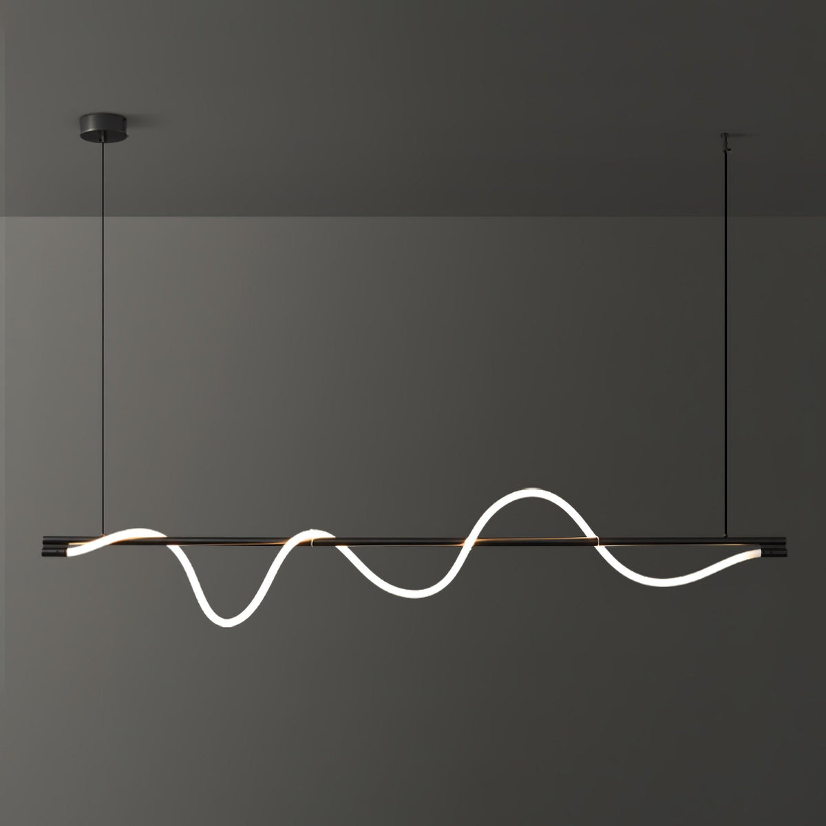 Pulse Minimalistische Pendelleuchte aus Messing