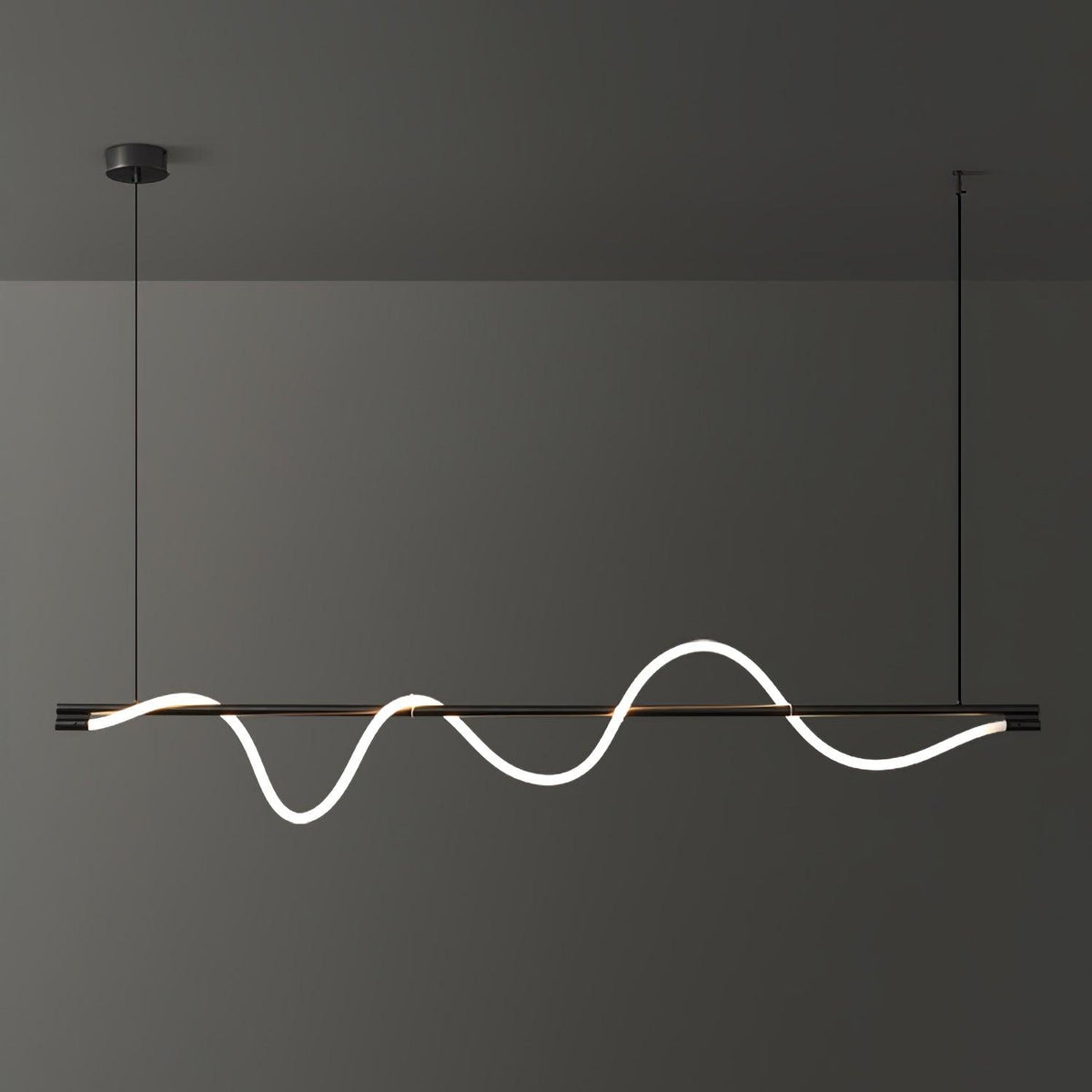 Pulse Minimalistische Pendelleuchte aus Messing