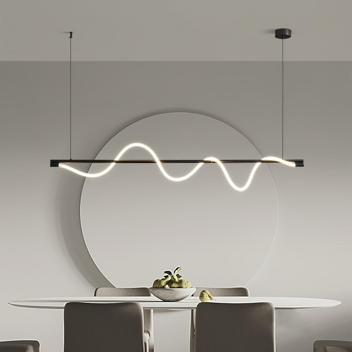 Pulse Minimalistische Pendelleuchte aus Messing