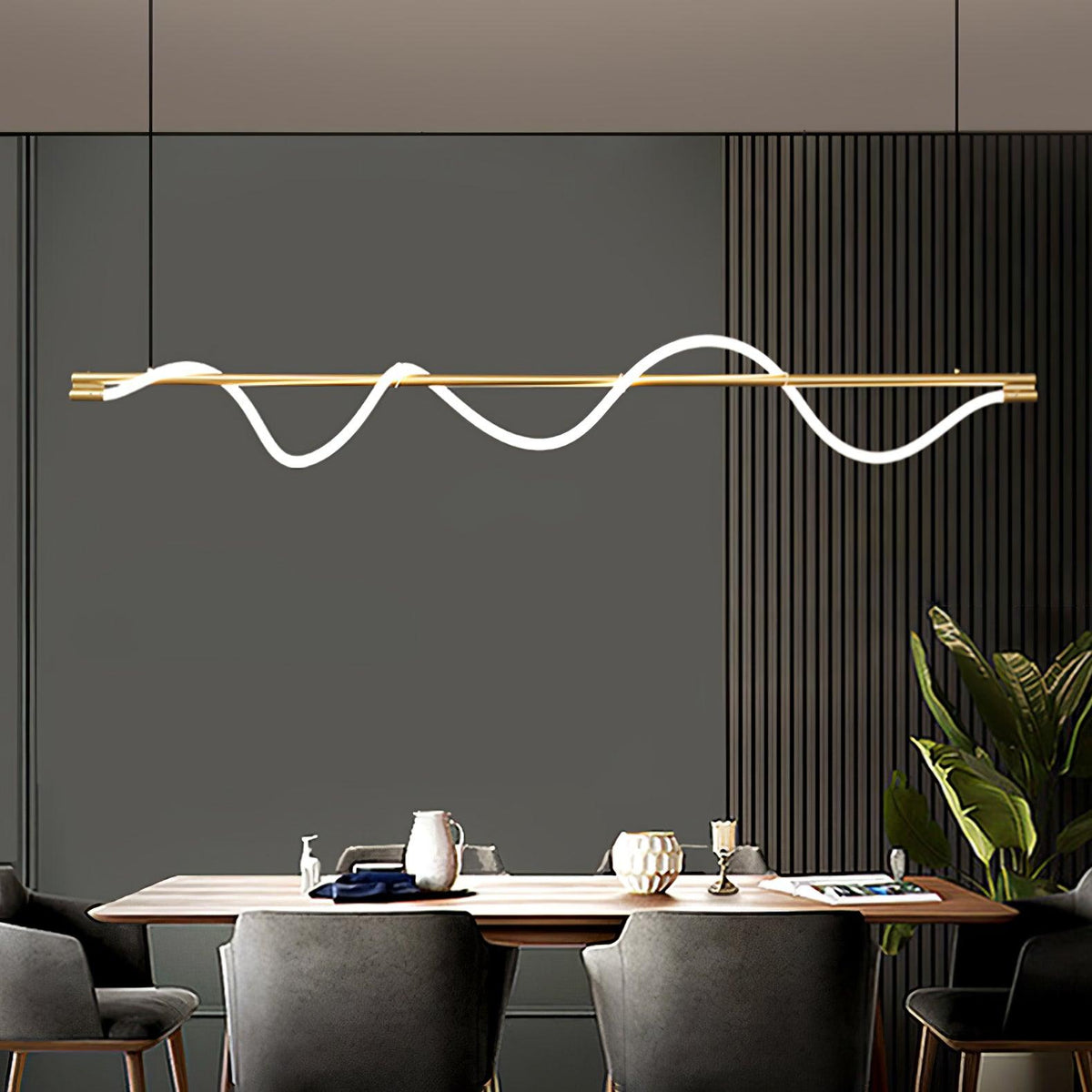 Pulse Minimalistische Pendelleuchte aus Messing