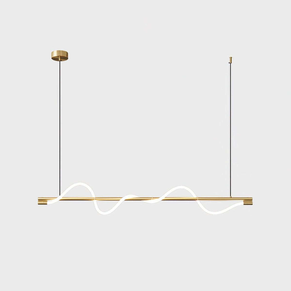 Pulse Minimalistische Pendelleuchte aus Messing