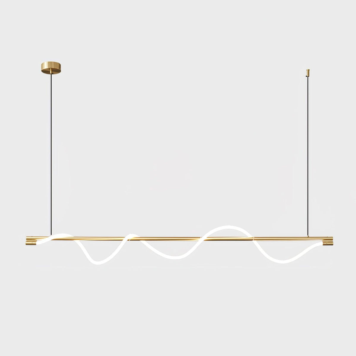 Pulse Minimalistische Pendelleuchte aus Messing