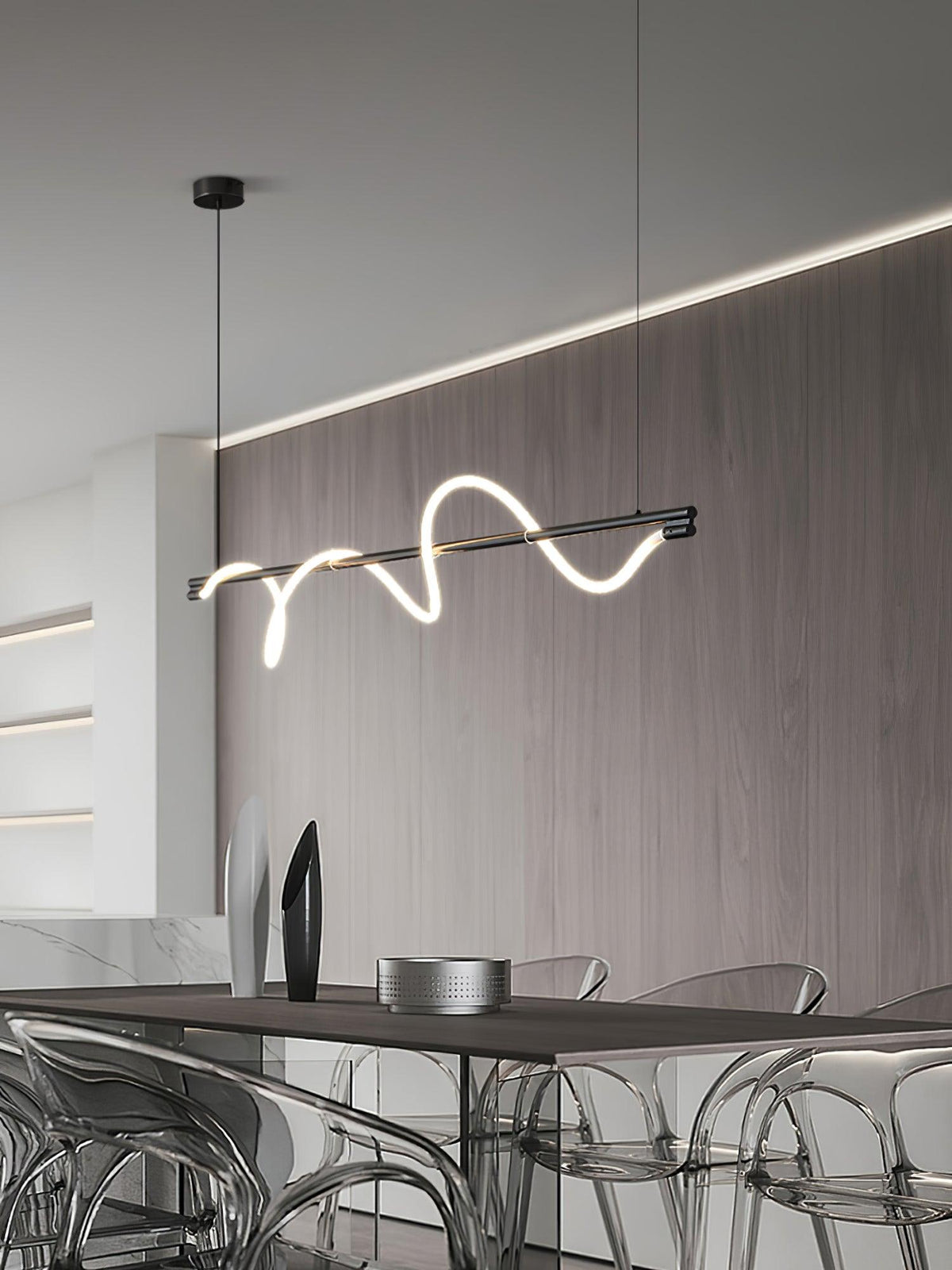 Pulse Minimalistische Pendelleuchte aus Messing