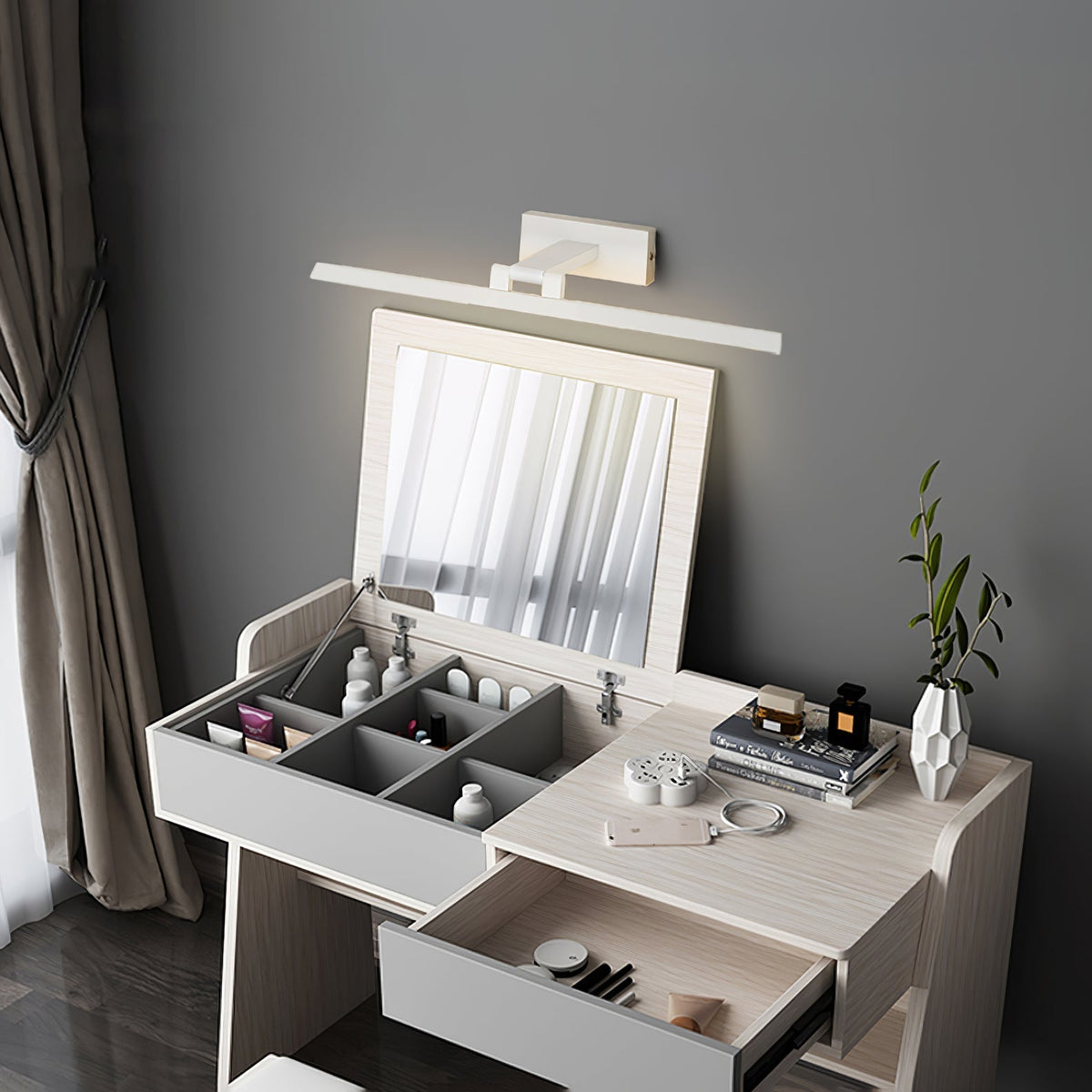 Lineare moderne minimalistische Wandleuchte für das Badezimmer