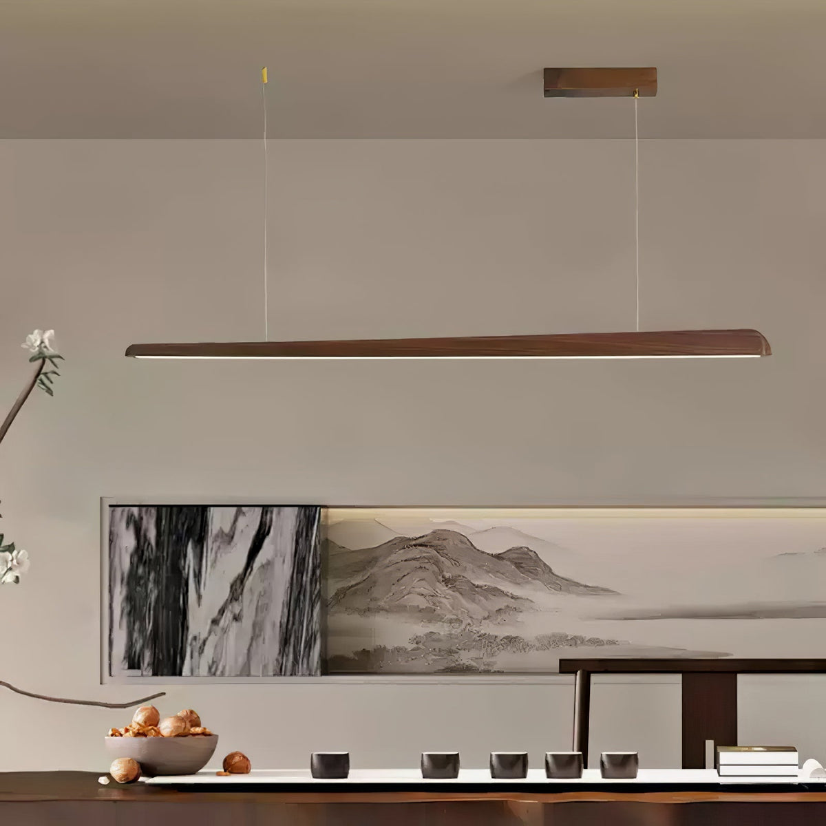 Sylanaya Pendelleuchte aus Holz im minimalistischen Stil