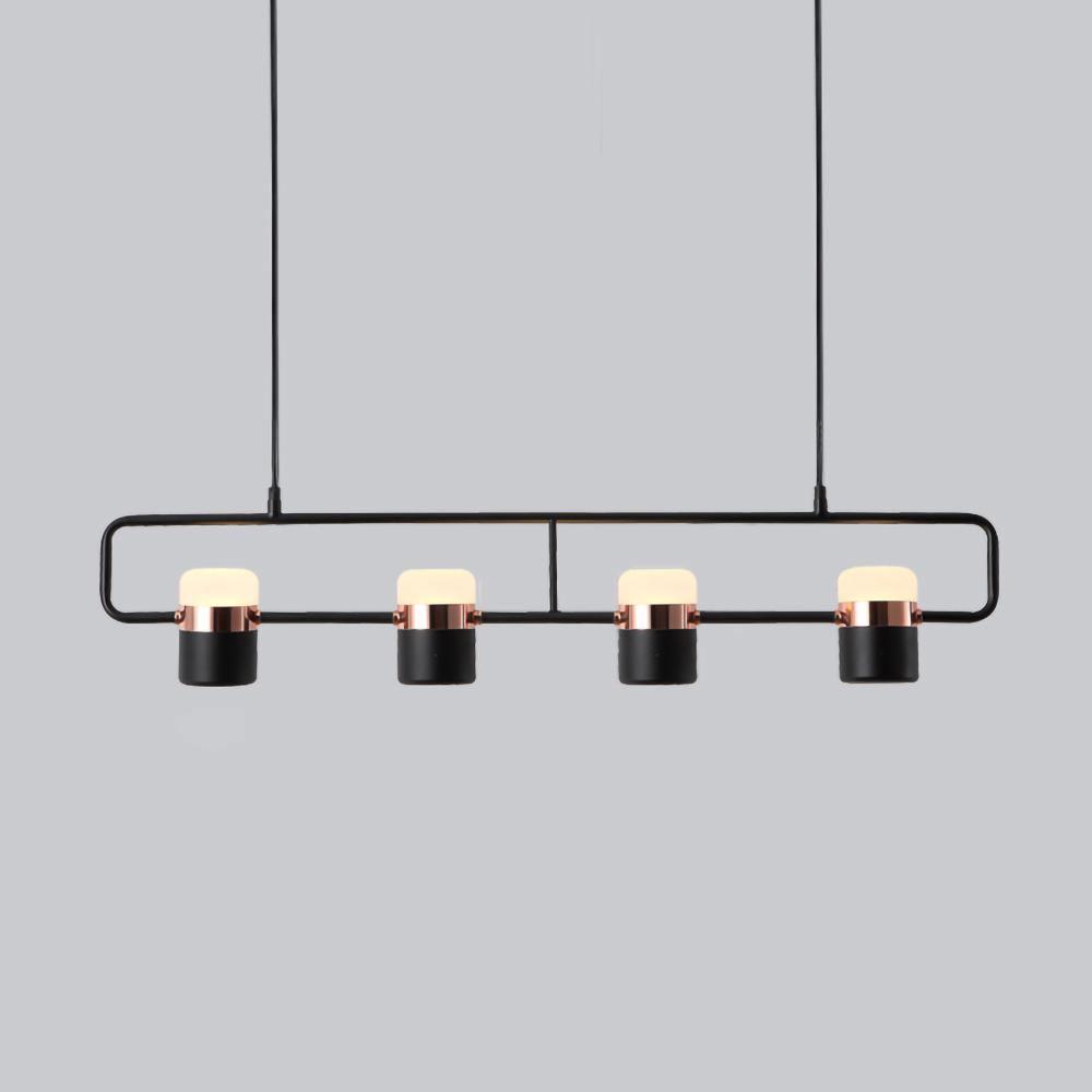 Lirael Pendelleuchte verstellbar aus Glas mit Messing