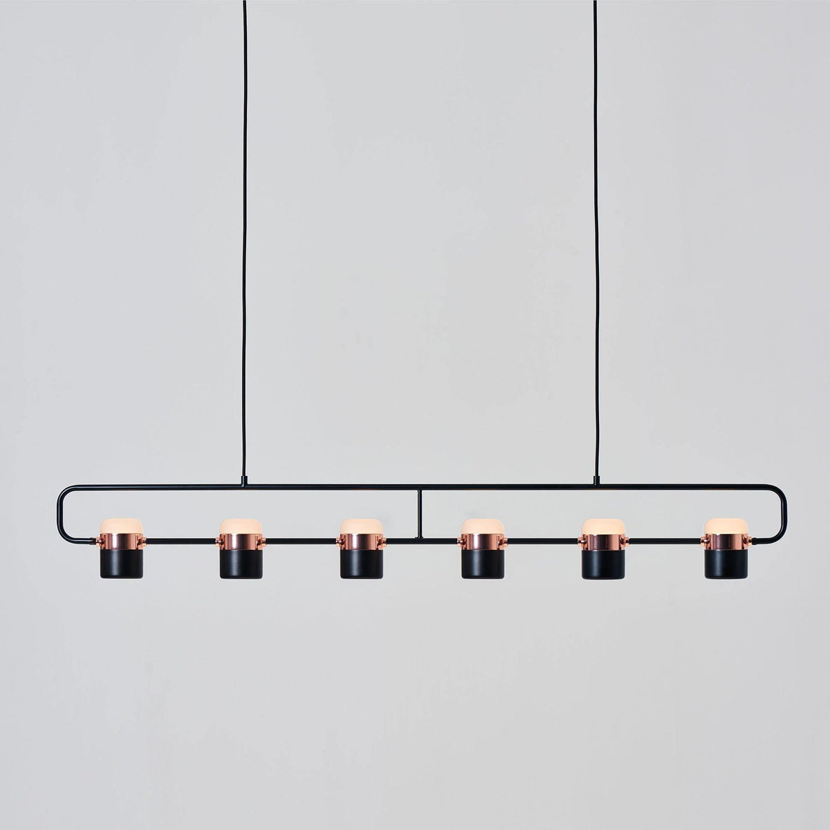 Lirael Pendelleuchte verstellbar aus Glas mit Messing