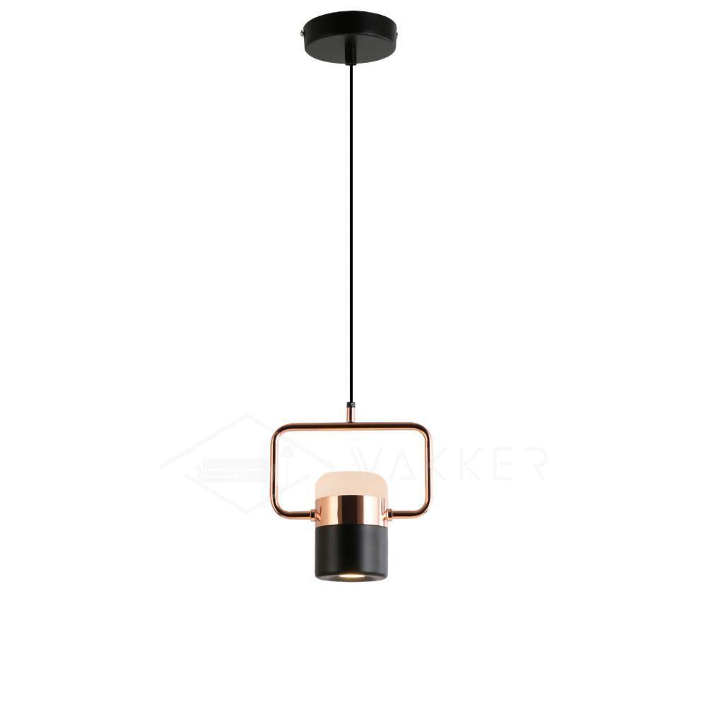 Lirael Pendelleuchte verstellbar aus Glas mit Messing