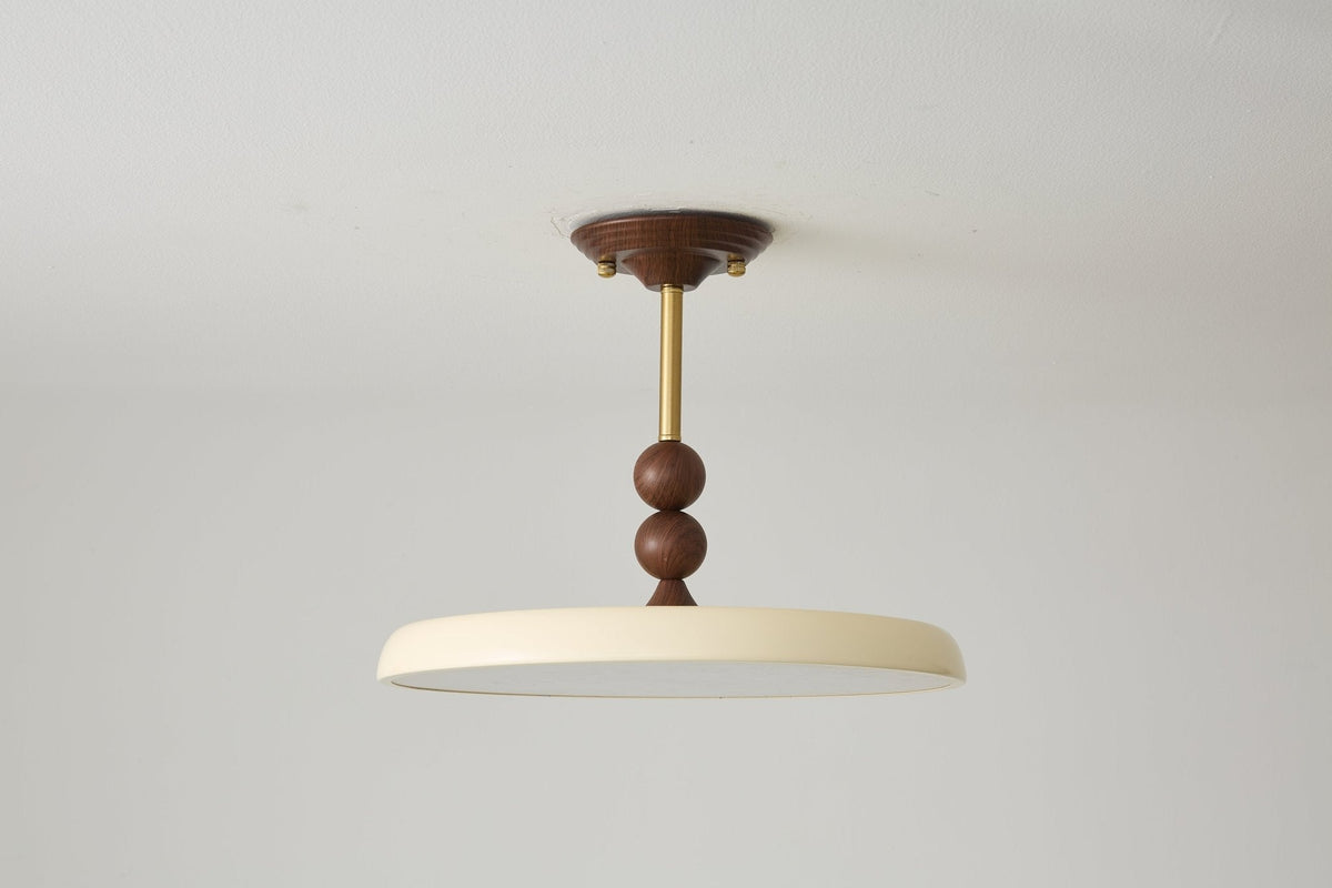 Noriraine Deckenleuchte mit geschwungenem Rand und Beige