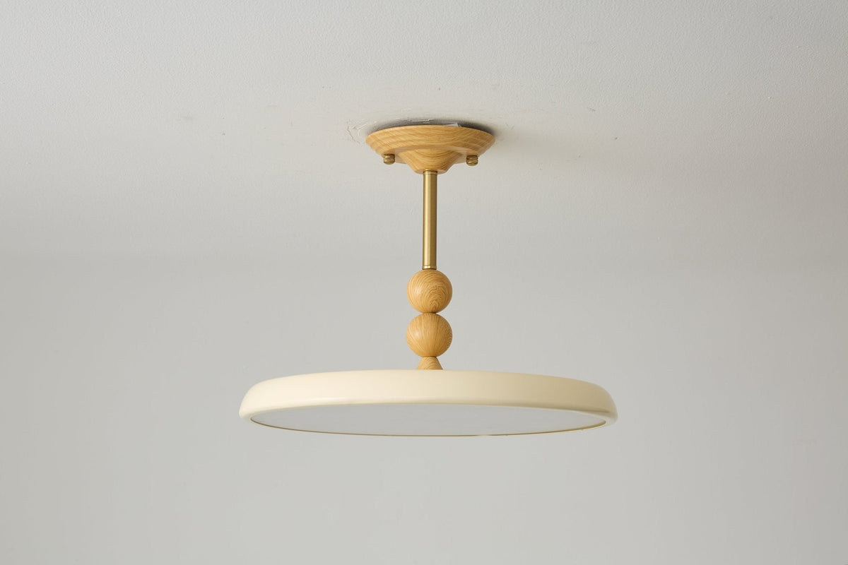 Noriraine Deckenleuchte mit geschwungenem Rand und Beige