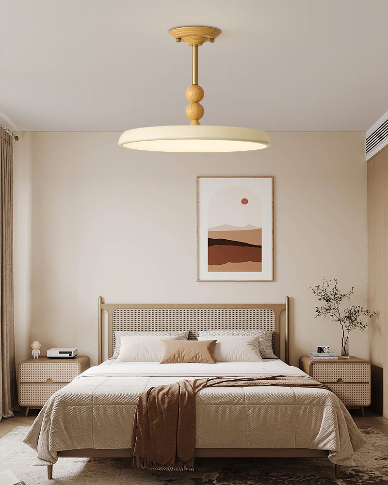 Noriraine Deckenleuchte mit geschwungenem Rand und Beige