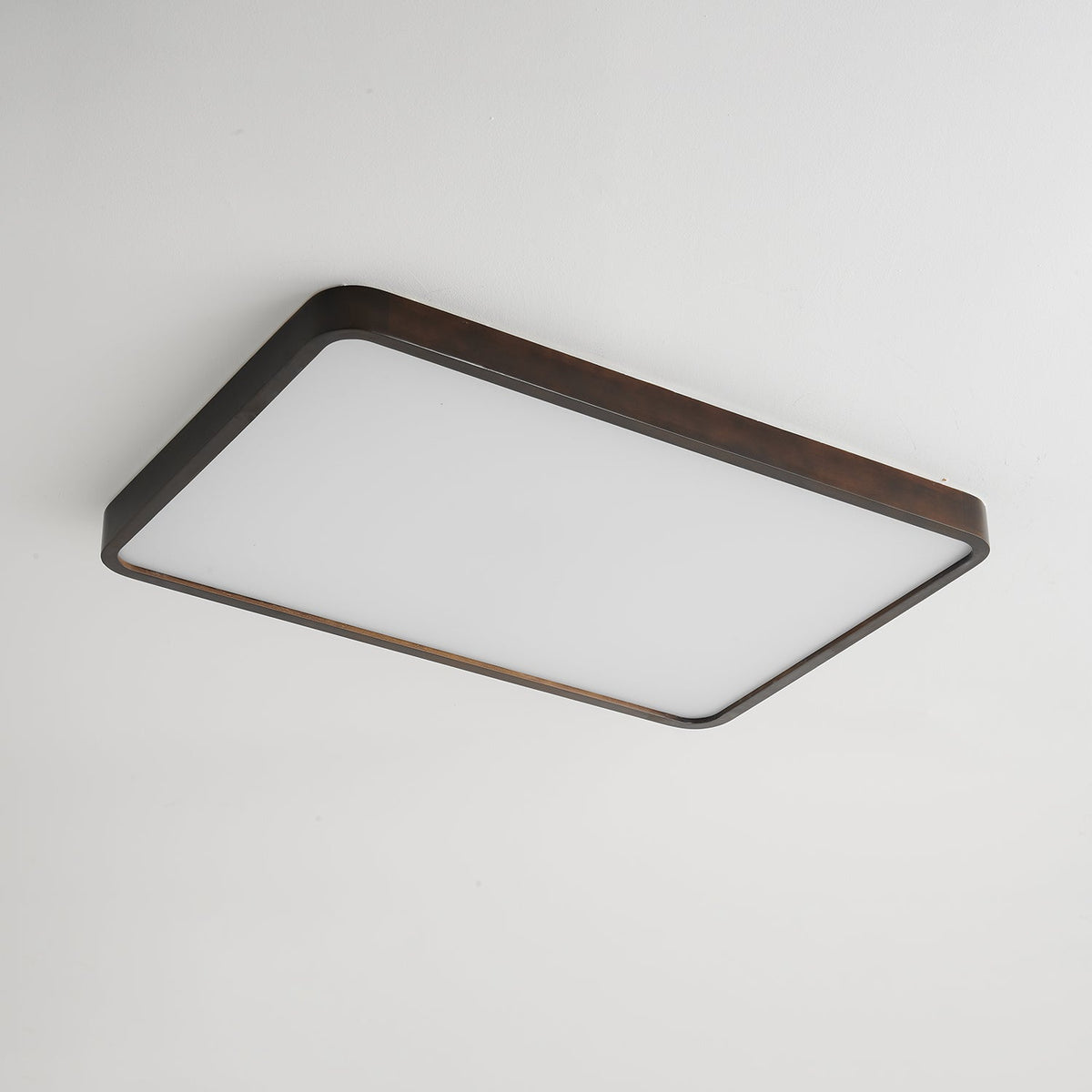 Rinirel zeitgenössische minimalistische rechteckige Deckenleuchte aus Holz