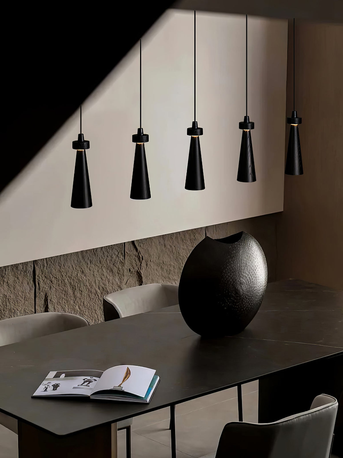 Tesno Minimalistische Pendelleuchte aus Holz