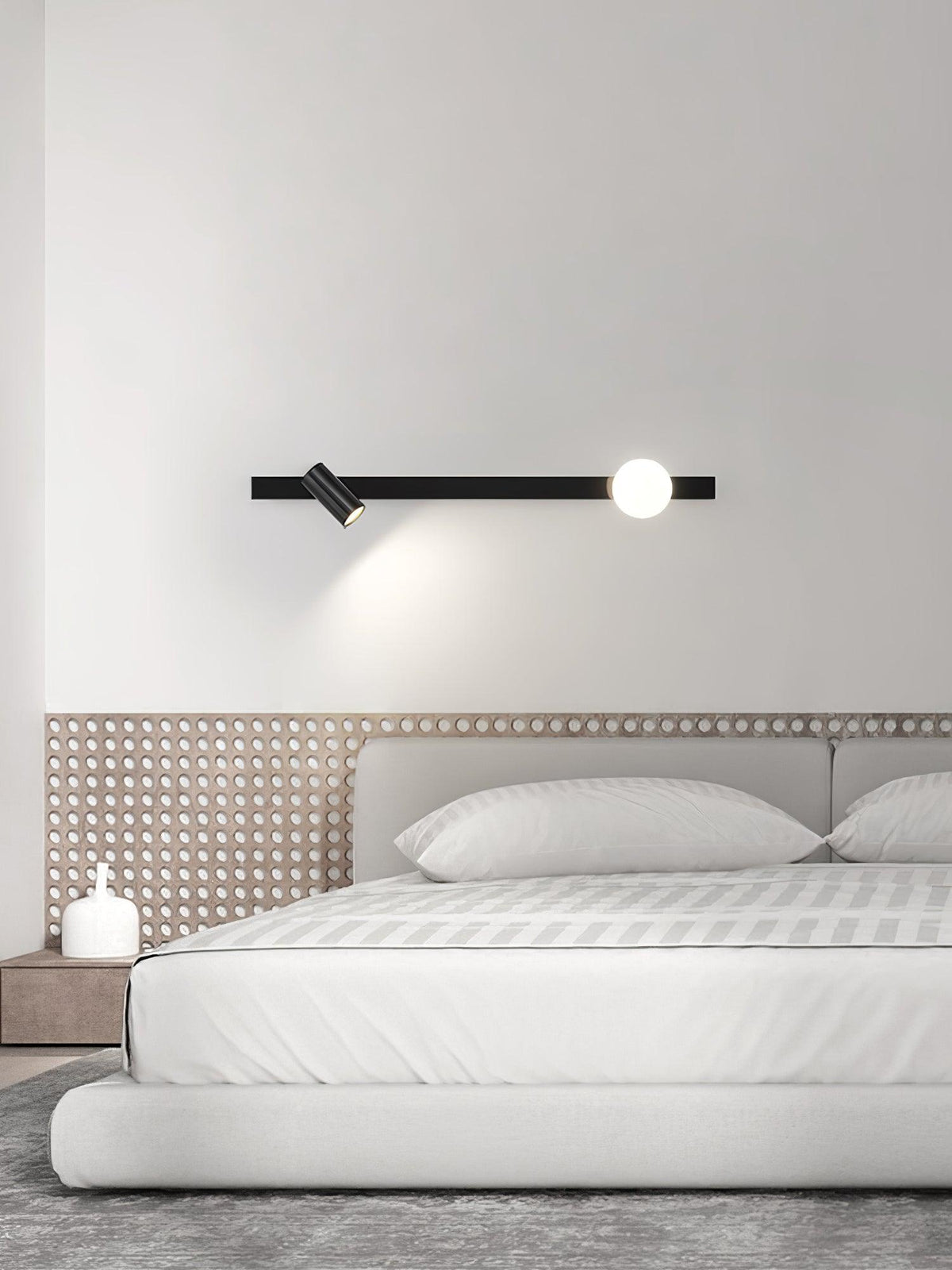 Aloz Messing-Glas-Minimalisten-Wandleuchte