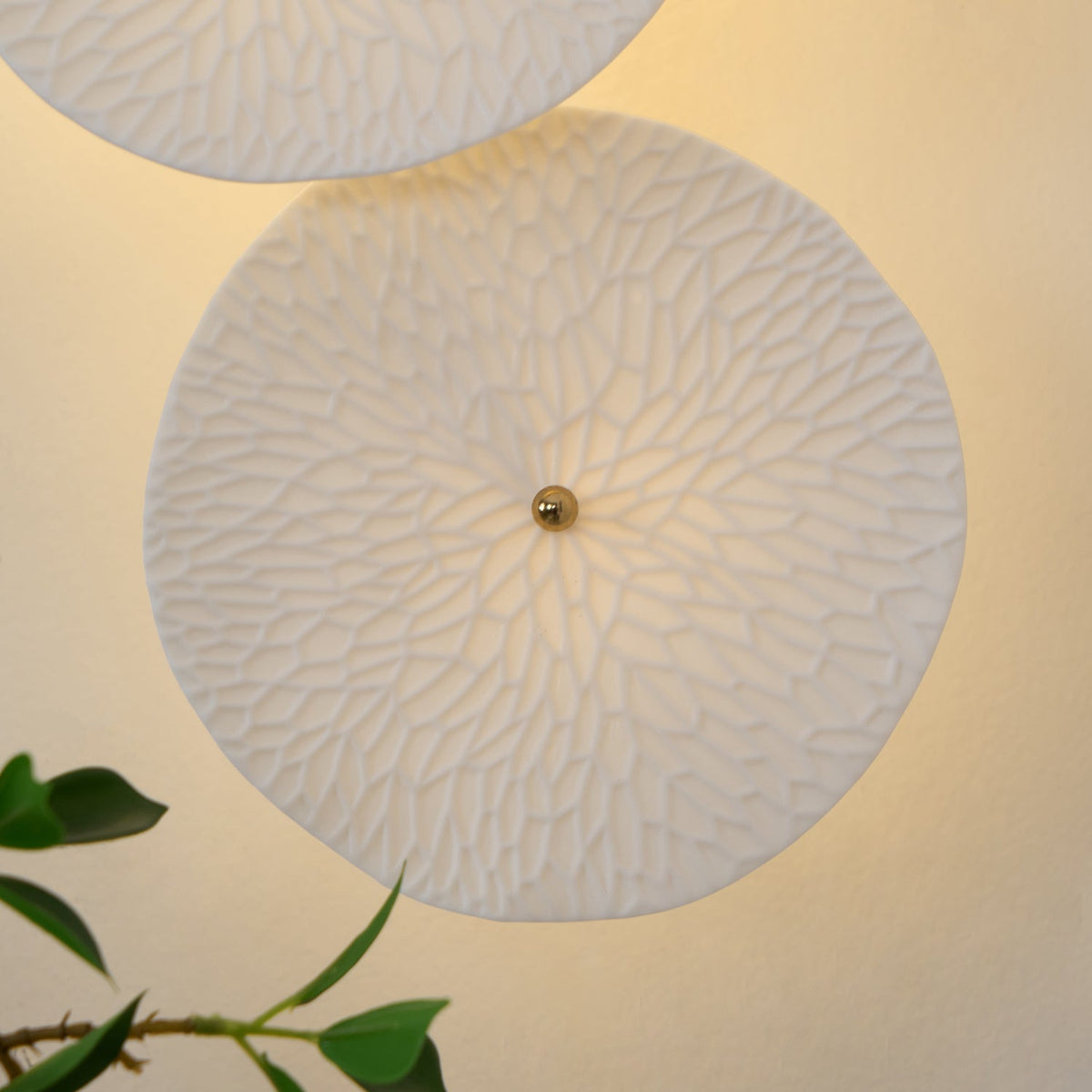 Lotus Petal Wandleuchte mit Stecker