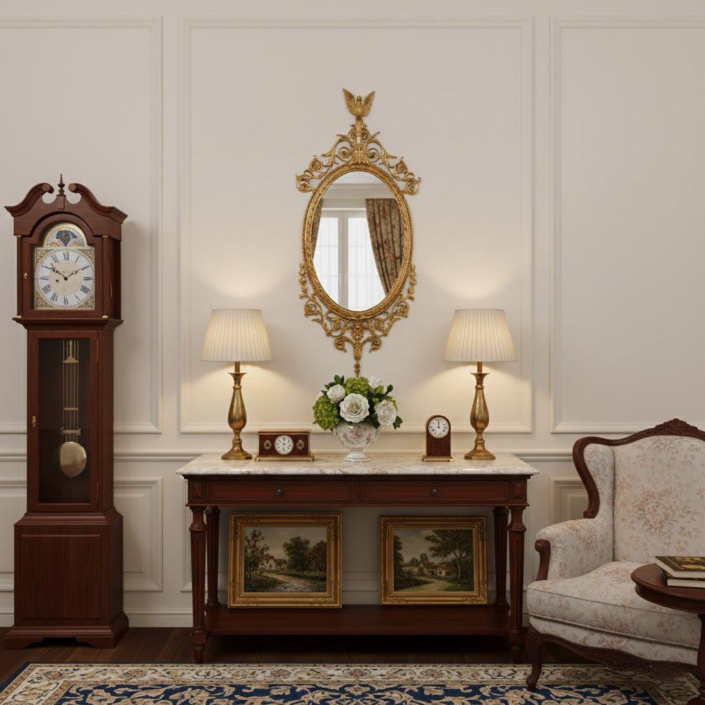 Aldenenne Belle Holzflache Wandspiegel