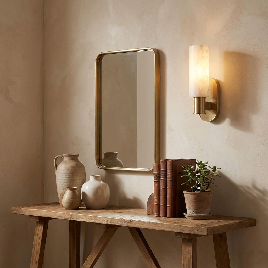 Perrymere Alabaster Wandleuchte