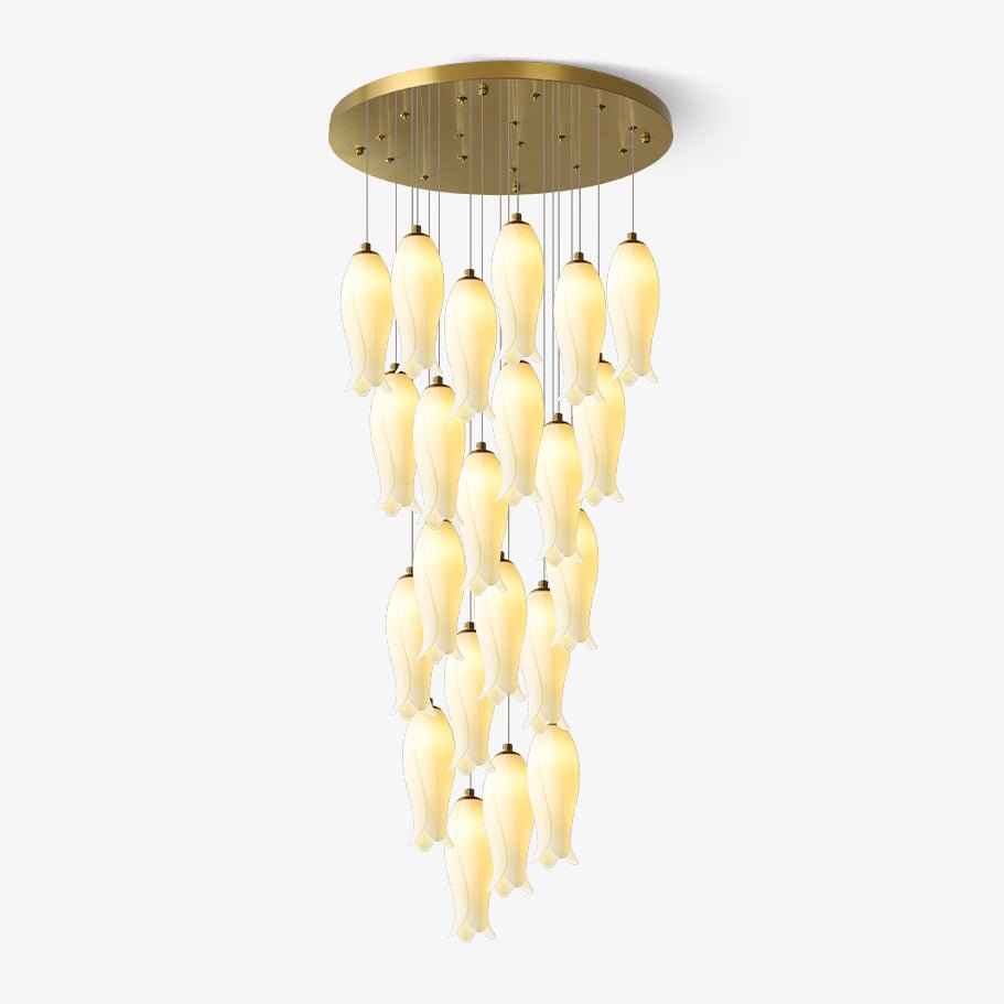 Sylirion Alabaster Messing Kronleuchter