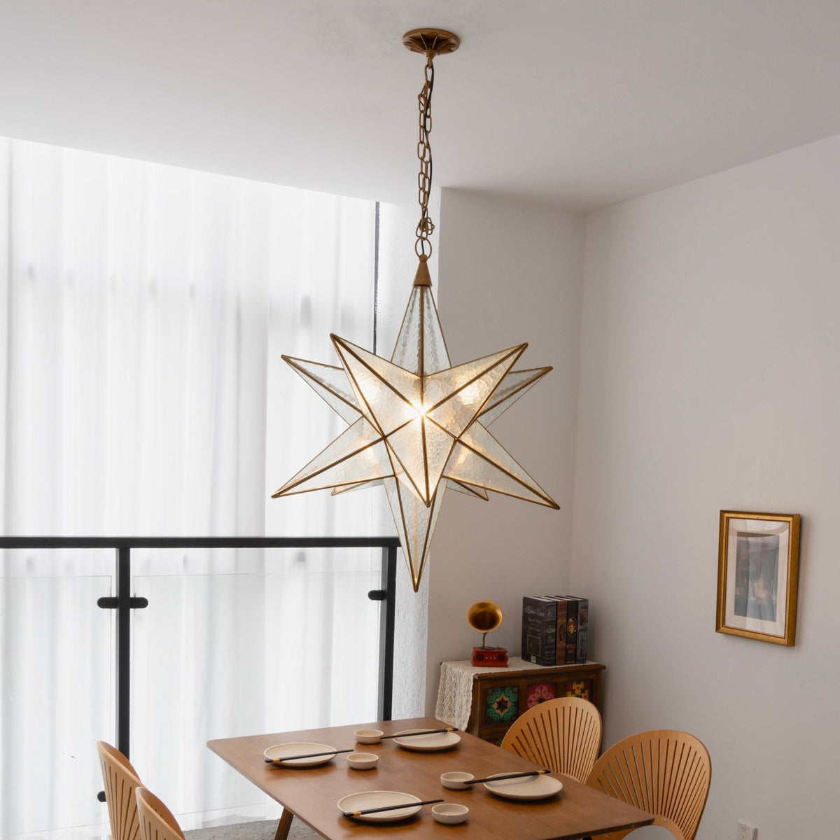Sotr Kronleuchter Elegant Glas Stern