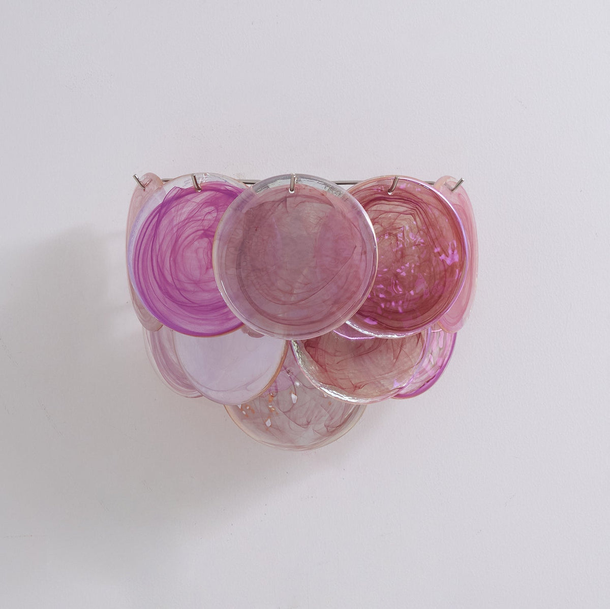 Velenina Wandleuchte Murano-Glasscheiben Kunst