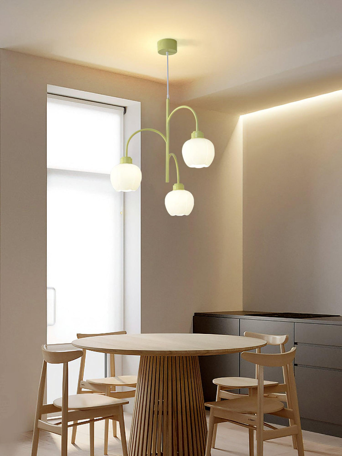Pane Kronleuchter Blumenblatt-Design modern