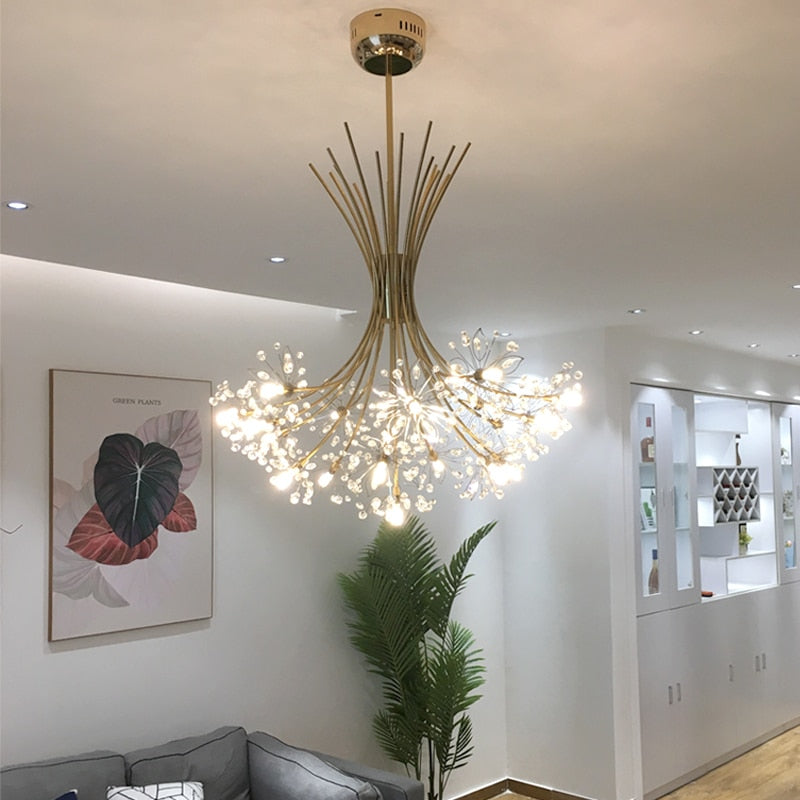 Arisha Luxuriöser LED Kronleuchter Wohnzimmer/Schlafzimmer