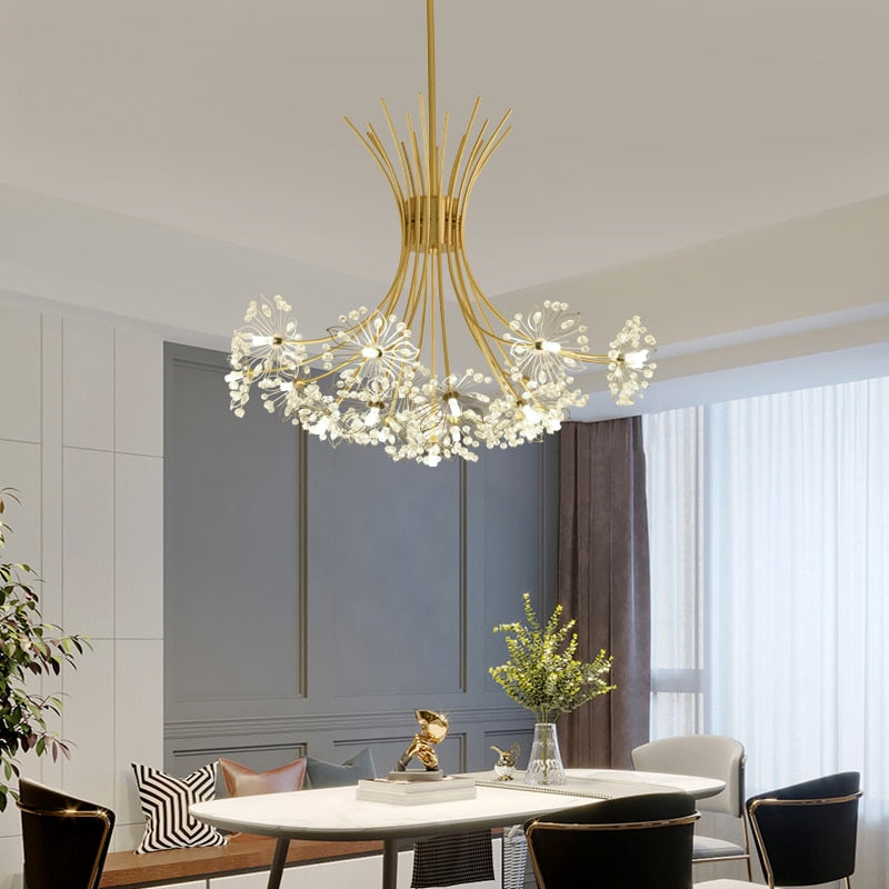 Arisha Luxuriöser LED Kronleuchter Wohnzimmer/Schlafzimmer