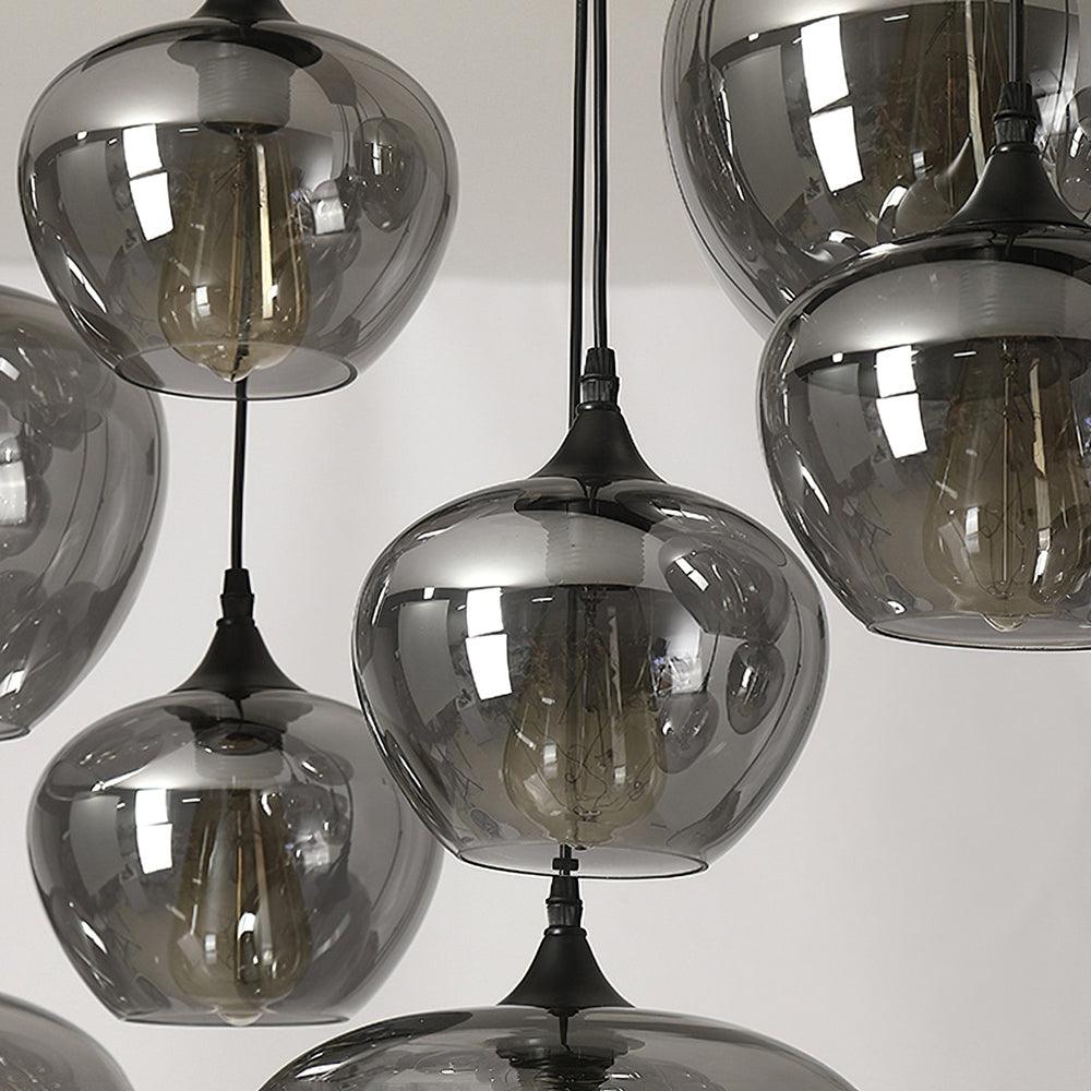 Tevely Pendelleuchte aus Glas im industriellen Chic-Stil