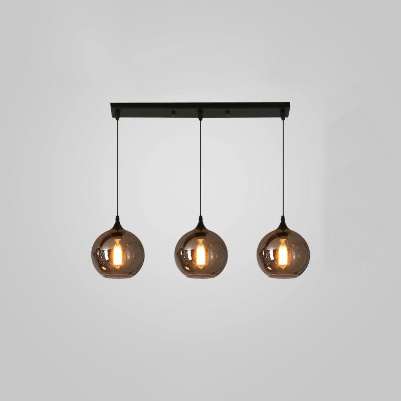 Tevely Pendelleuchte aus Glas im industriellen Chic-Stil