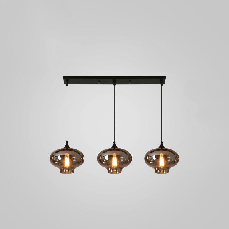 Tevely Pendelleuchte aus Glas im industriellen Chic-Stil