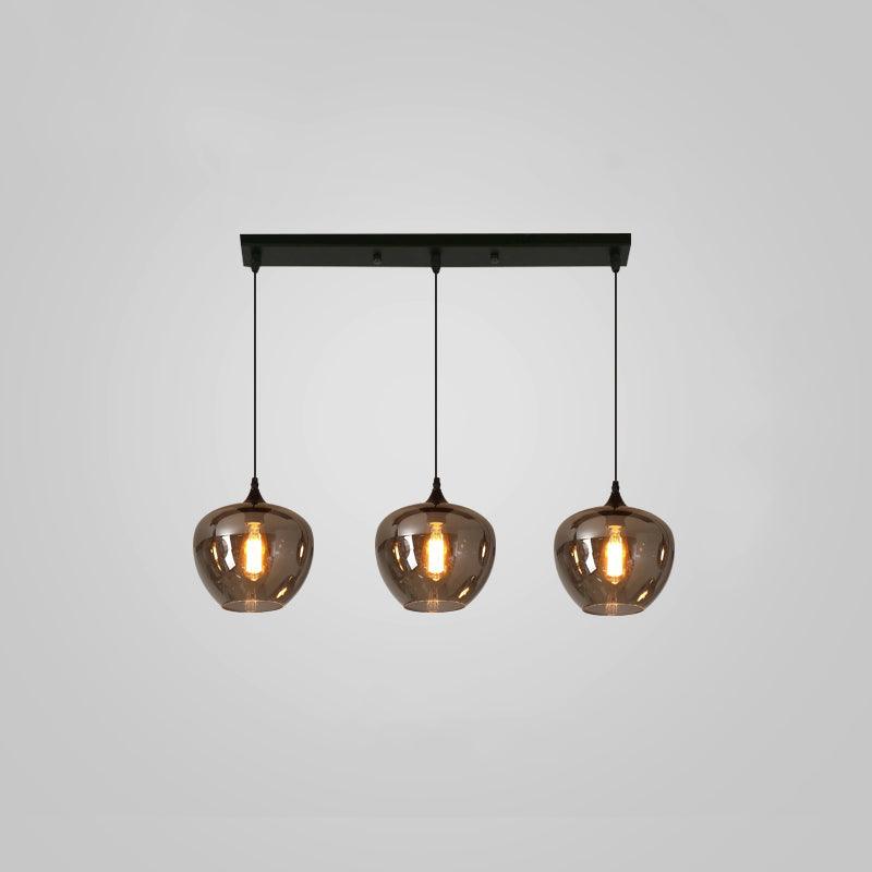 Tevely Pendelleuchte aus Glas im industriellen Chic-Stil