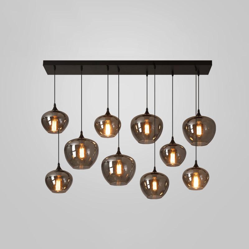 Tevely Pendelleuchte aus Glas im industriellen Chic-Stil