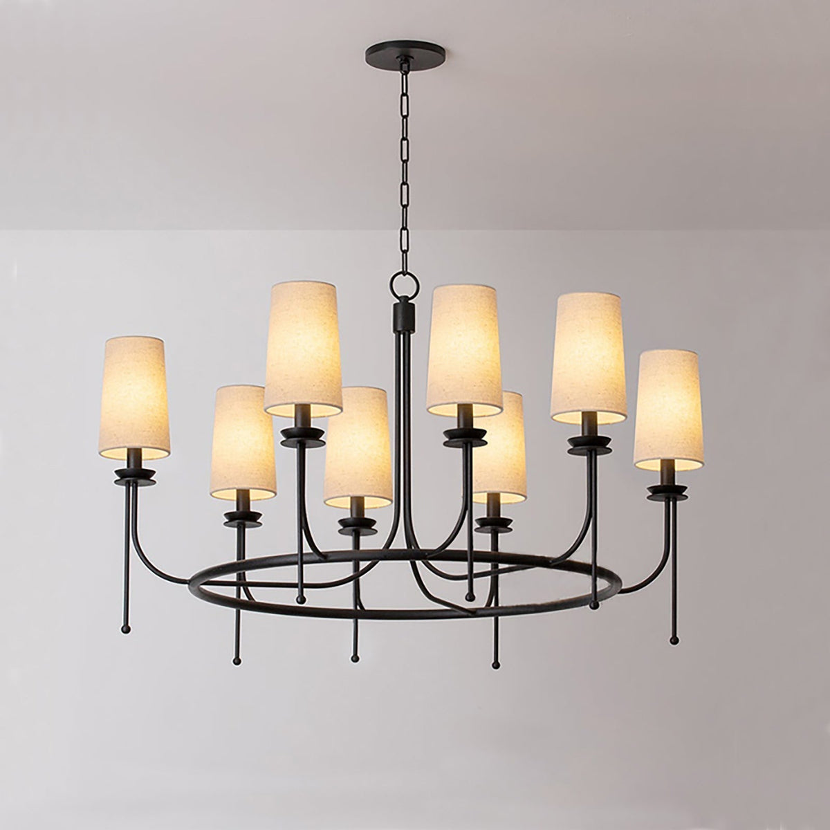 Wath Vintage Eisen Kronleuchter