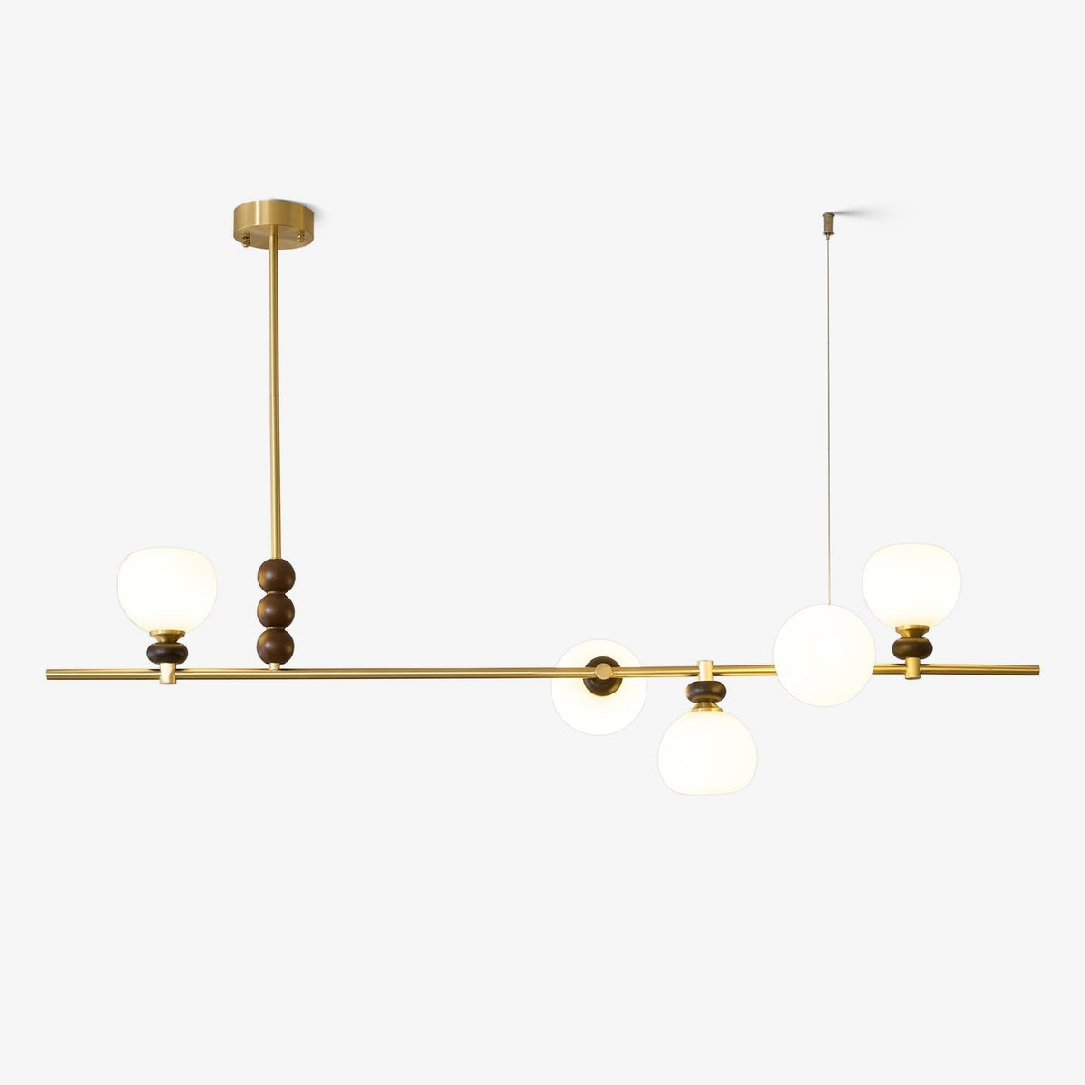 Sylivia Pendelleuchte aus Holz im Vintage-Stil
