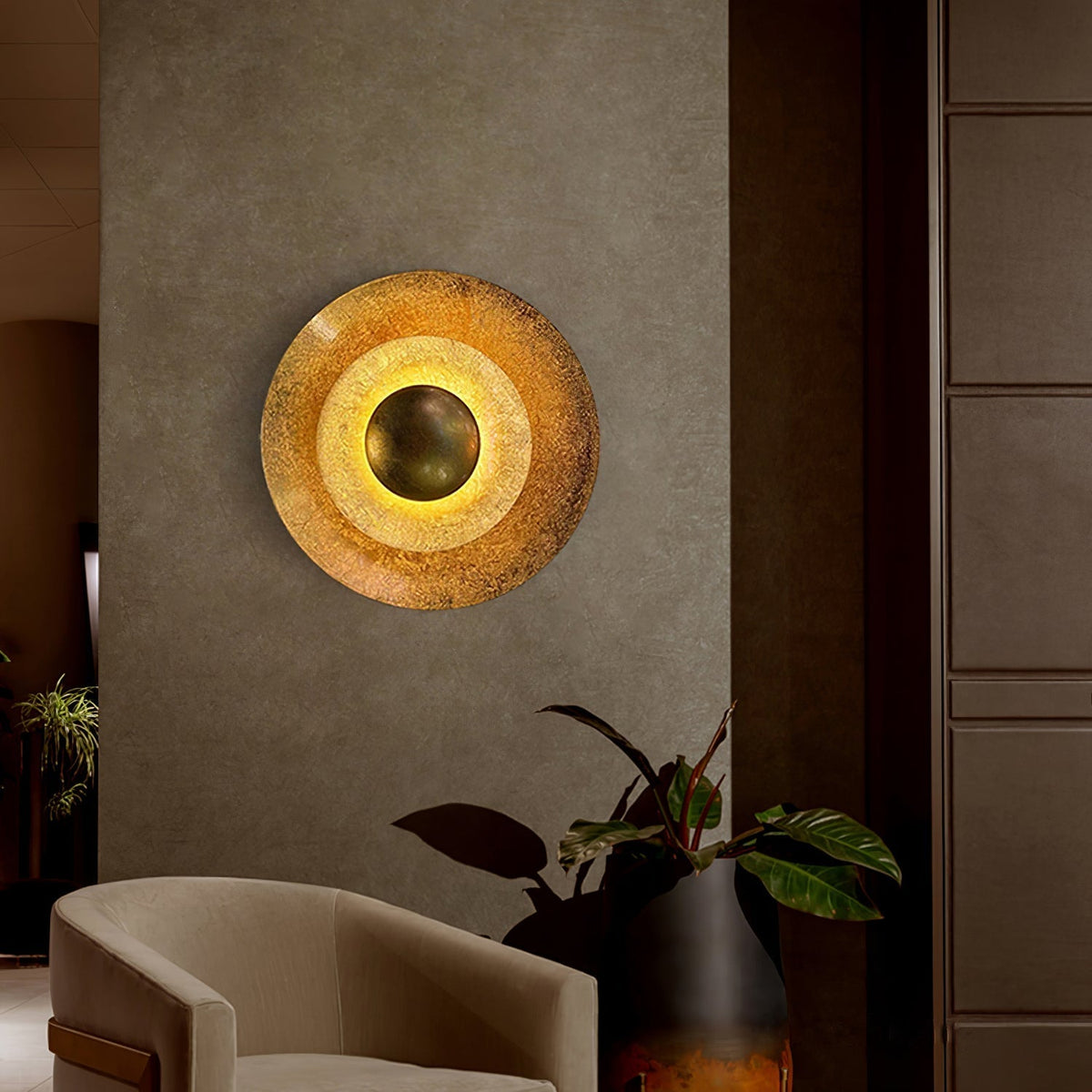 Solaris Vintage Folien-Wandleuchte