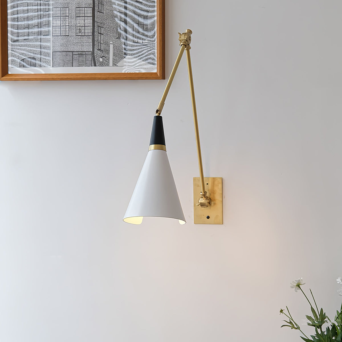 Isro Vintage Industrial Glas-Wandleuchte