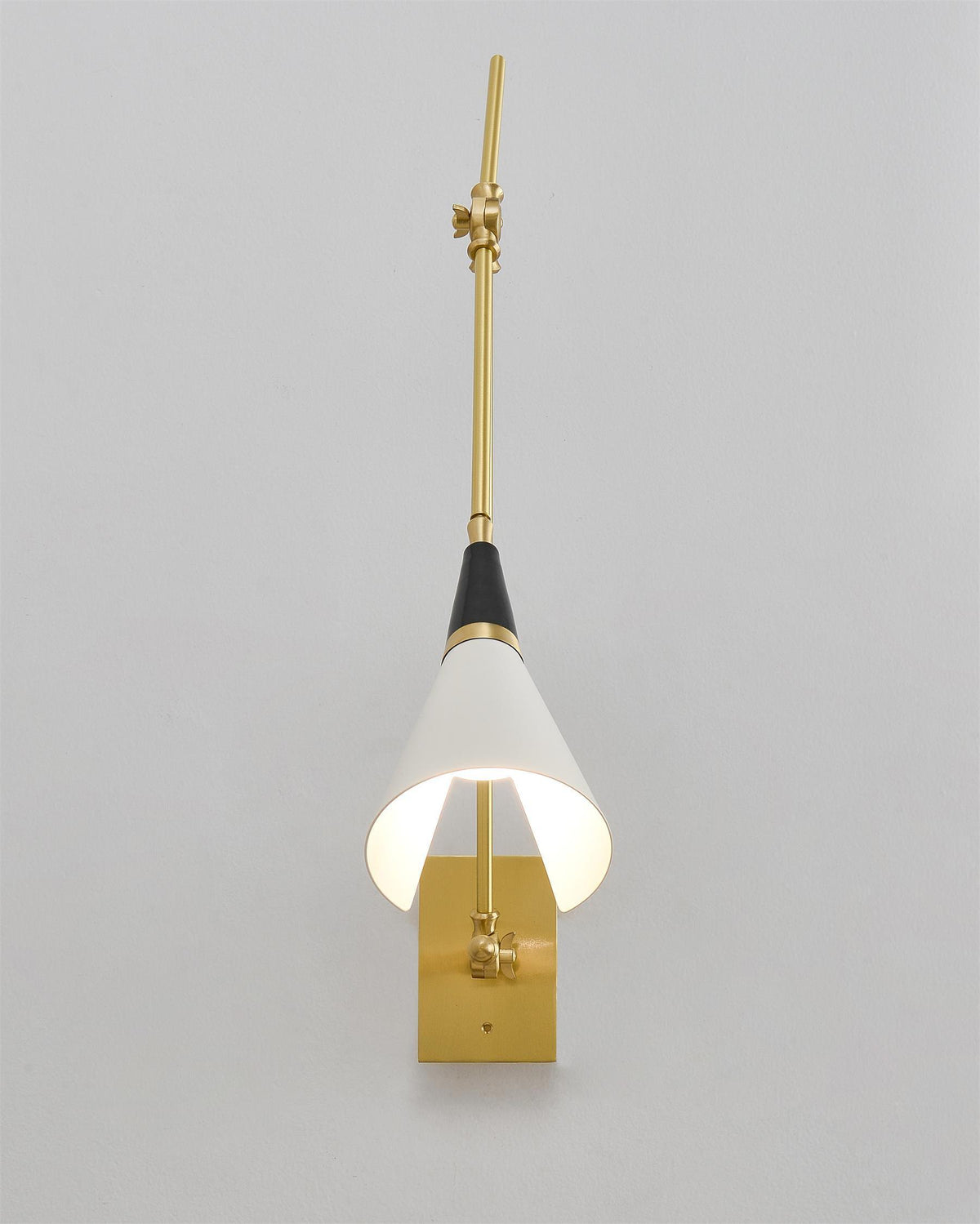 Isro Vintage Industrial Glas-Wandleuchte