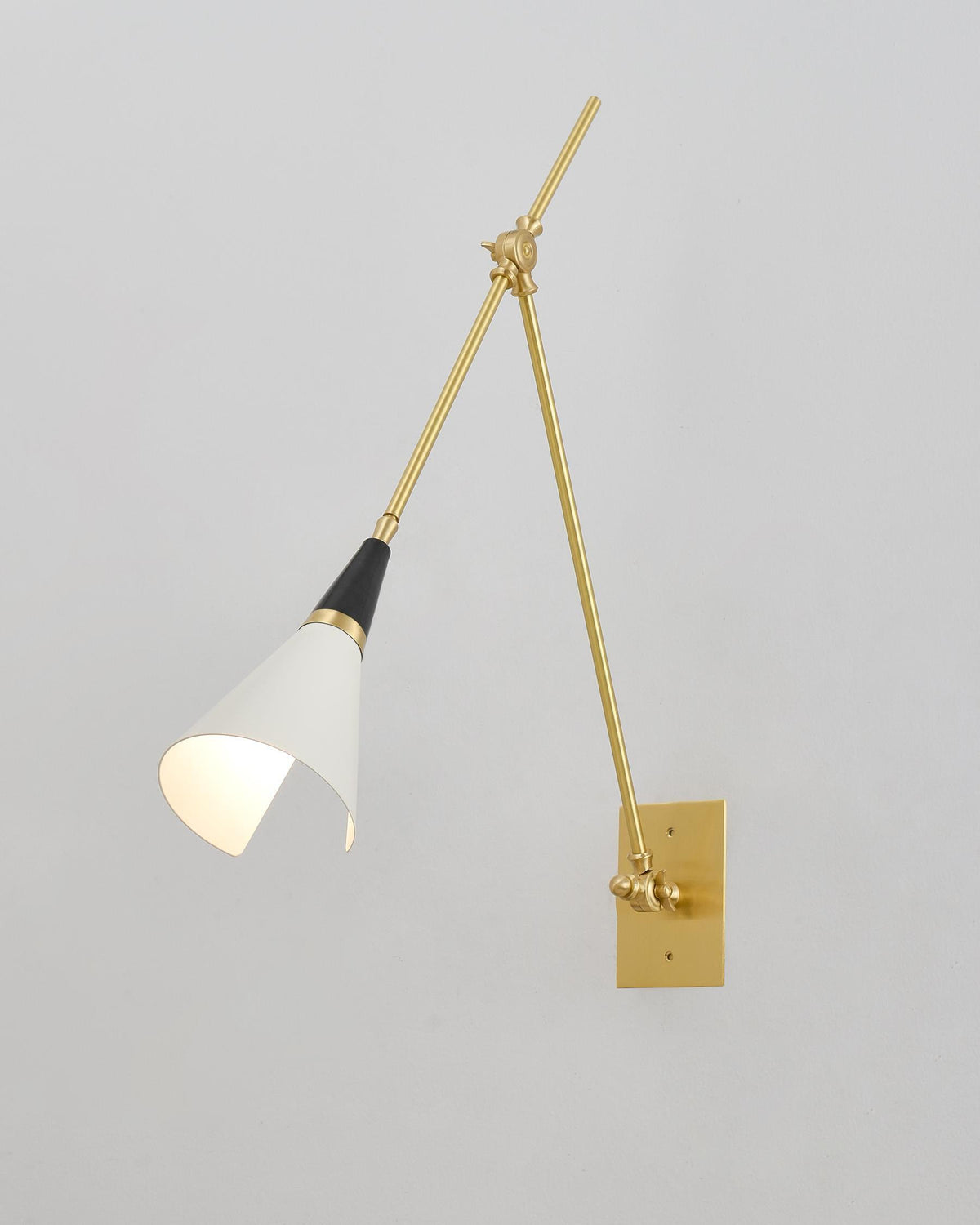 Isro Vintage Industrial Glas-Wandleuchte