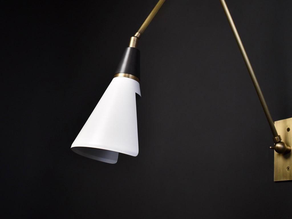 Isro Vintage Industrial Glas-Wandleuchte
