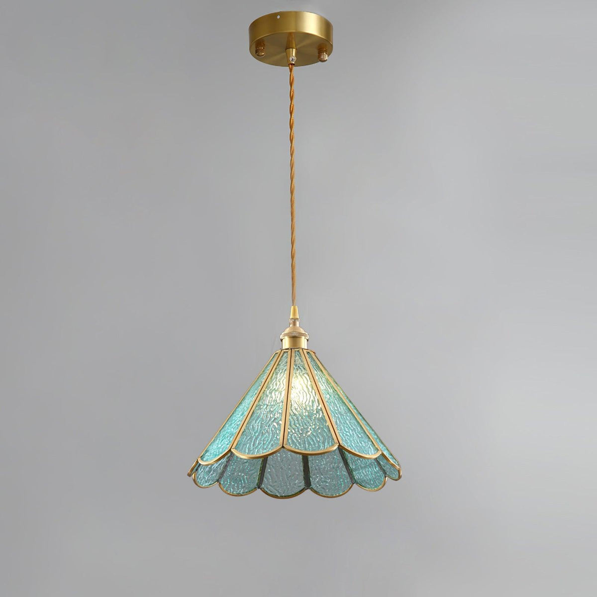 Lione Pink Stained Glas Pendelleuchte
