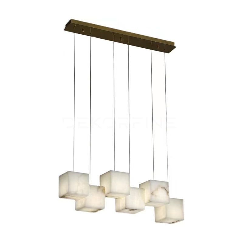 Kronleuchter Alabaster Kuben Baldachin Vielseitige Ambiente Leuchten | Cielum