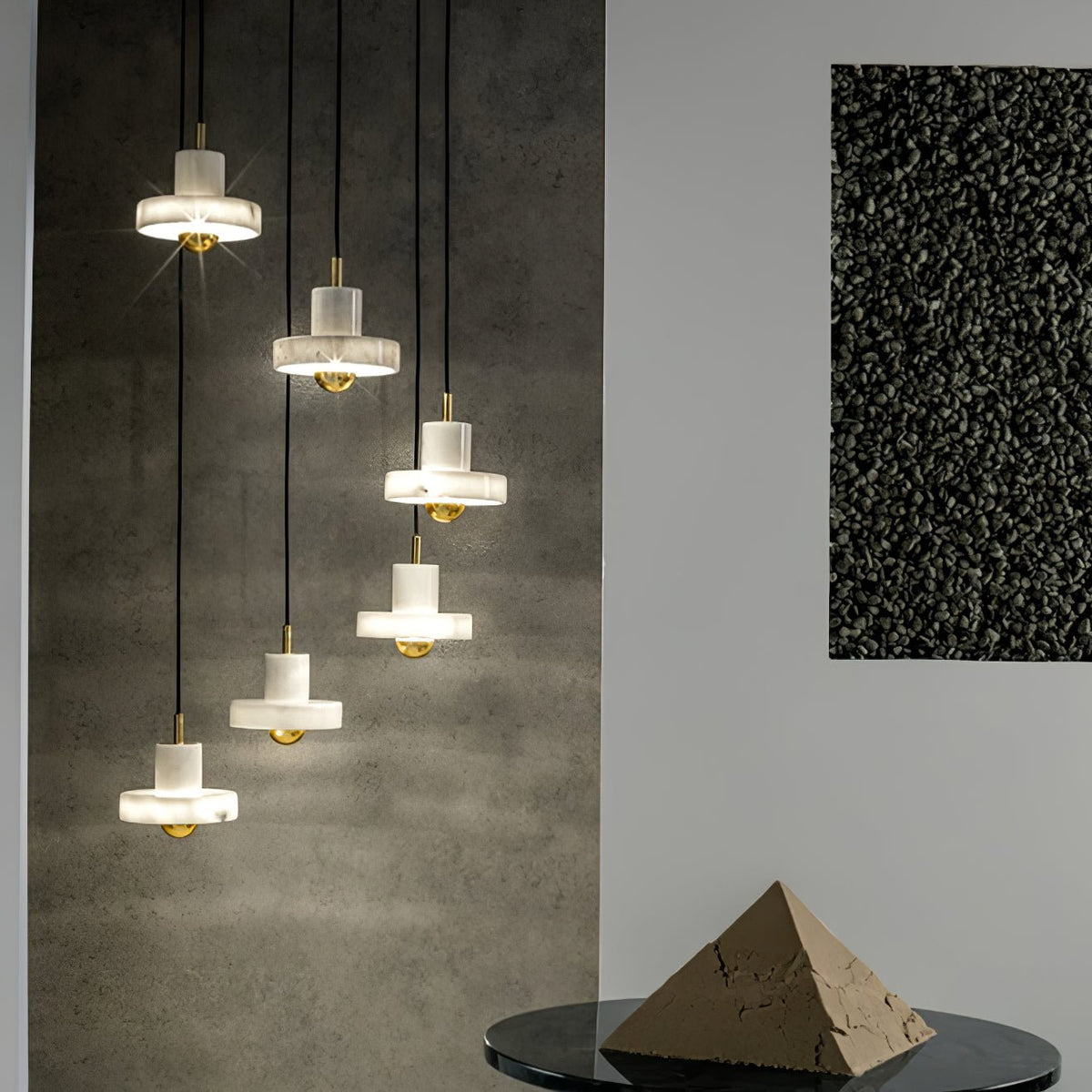 Cunorora Premium skandinavische Kunst Aura Marmor-Pendelleuchte