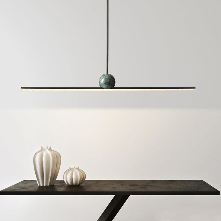 Mariiella lineare minimalistische Pendelleuchte aus Marmor &