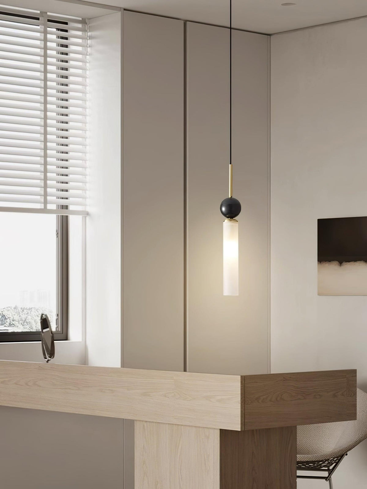 Petueria Minimalistische Pendelleuchte aus Marmor