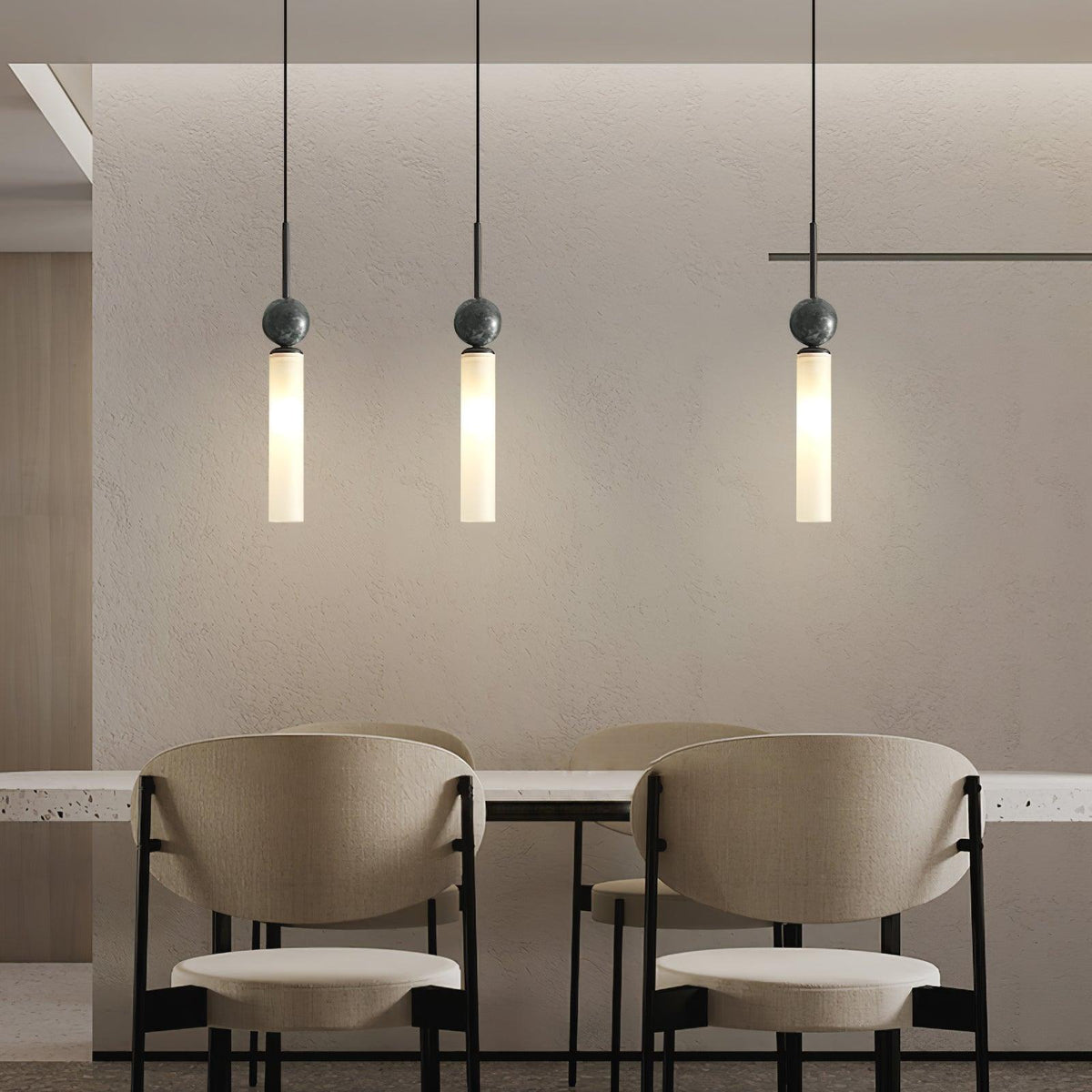 Petueria Minimalistische Pendelleuchte aus Marmor