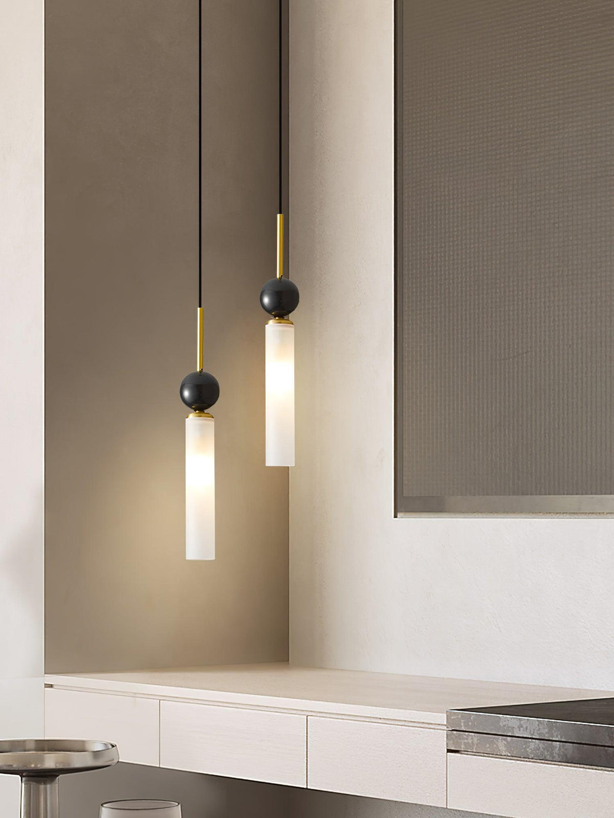 Petueria Minimalistische Pendelleuchte aus Marmor