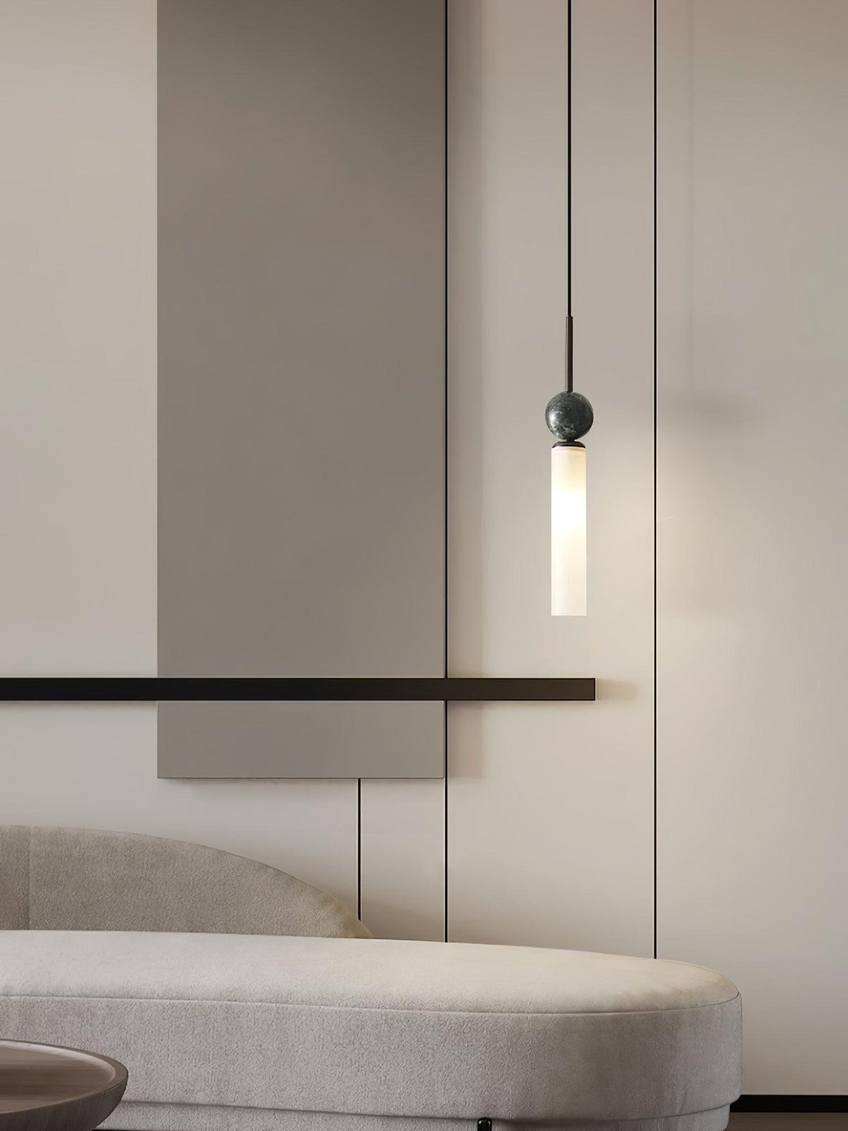 Petueria Minimalistische Pendelleuchte aus Marmor