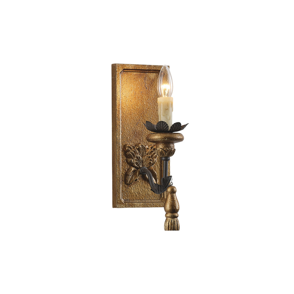 Aldearia Vintage Elegance Holz-Wandleuchte