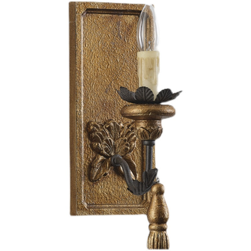 Aldearia Vintage Elegance Holz-Wandleuchte