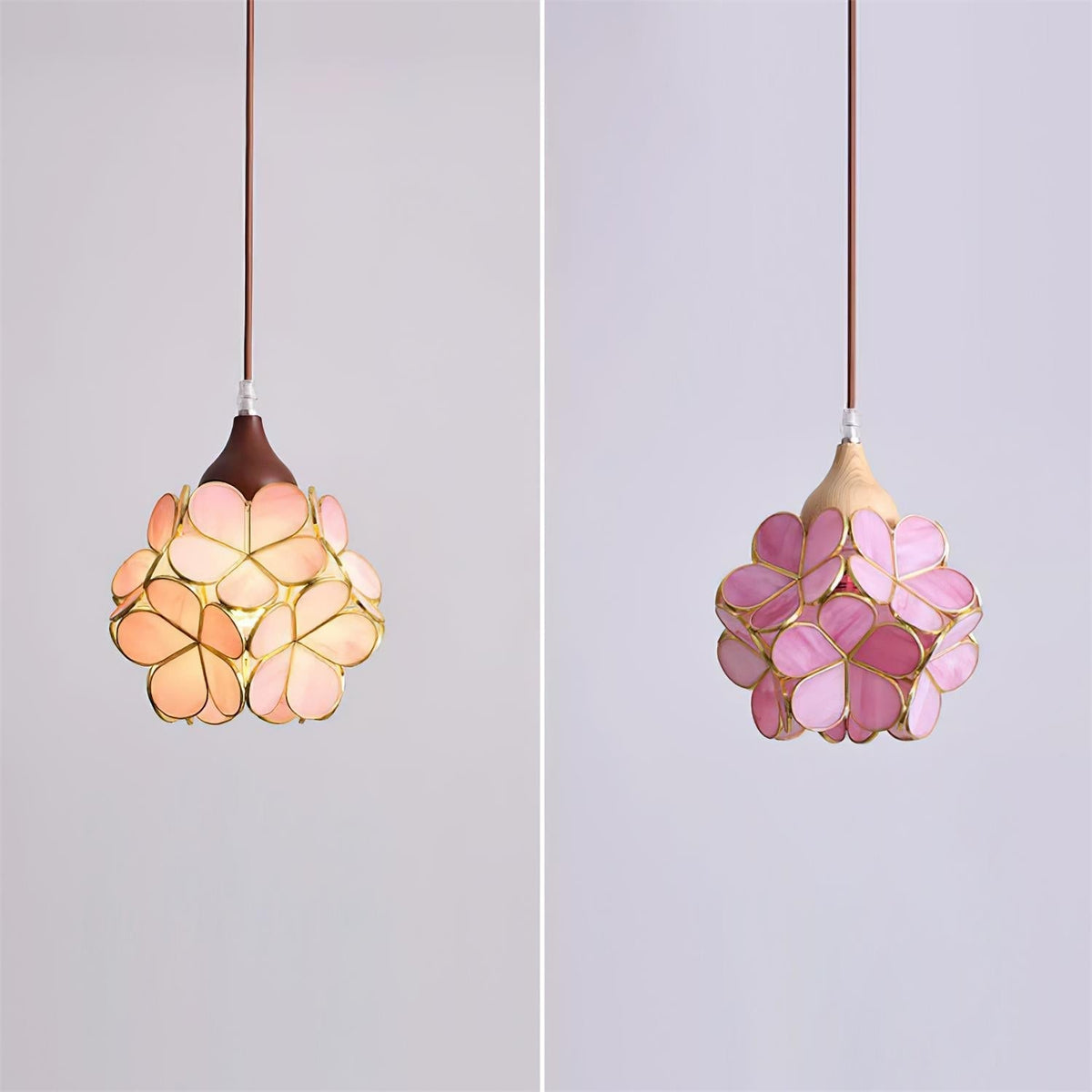 Velina Pink Petal Pendelleuchte